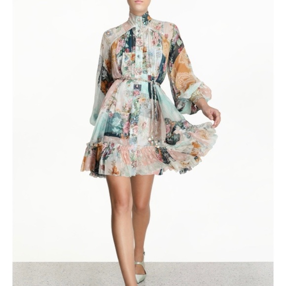 zimmermann wavelength mini dress